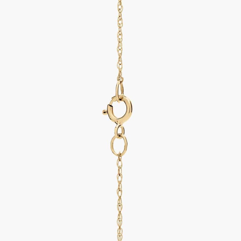 Emerald Cut Birthstone Garnet Pendant Necklace in 14K Yellow Gold (8x6mm)
