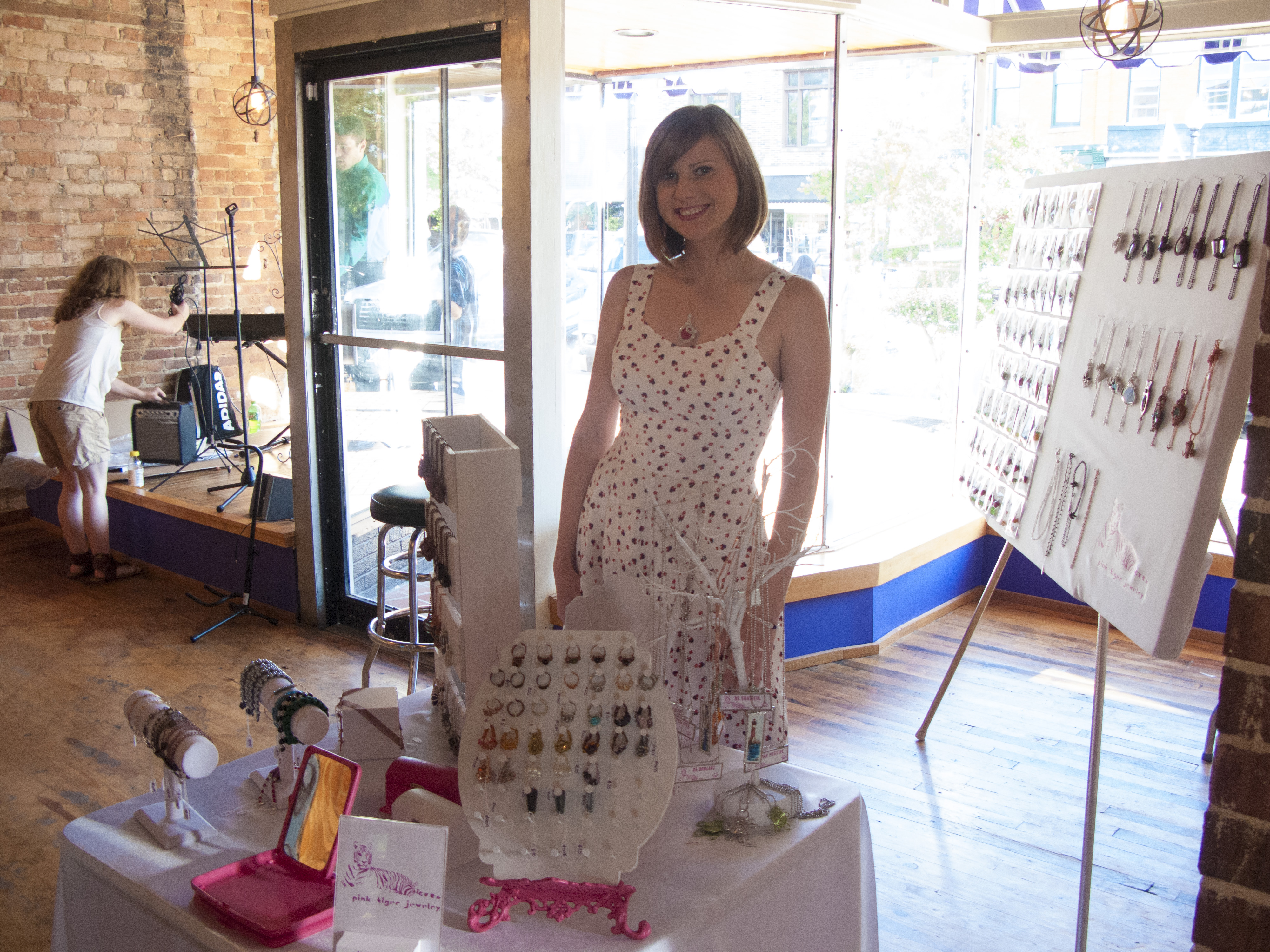 Pink Tiger Jewelry Table Display